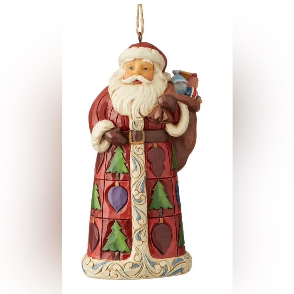 ENESCO HANGING Santa ORNAMENT: from the Jim Shore
Heartwood Creek collection